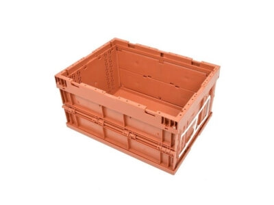 Foldable plastic boxes